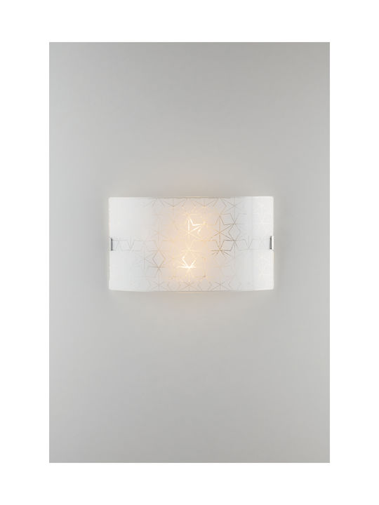 Fan Europe Esagram-AP3520 Modern Lamp Wall with Socket E27 White 35x20cm