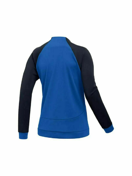 Nike Academy Pro Women's Short Sports Jacket for Spring or Autumn Blue