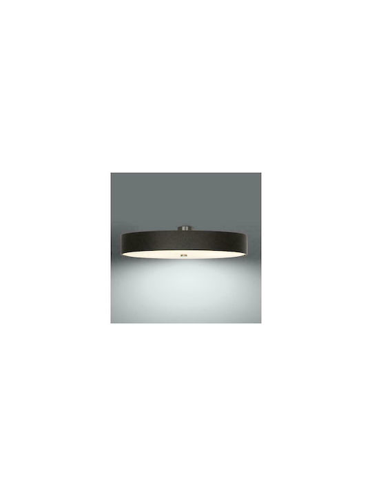 Sollux Skala 90 Modern Fabric Ceiling Light with Socket E27 Black