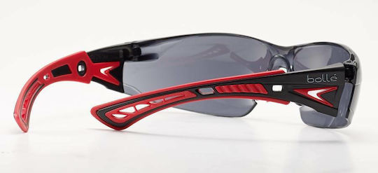 Bolle Rush+ Γυαλιά Εργασίας για Προστασία με Γκρι Φακούς Φιμέ