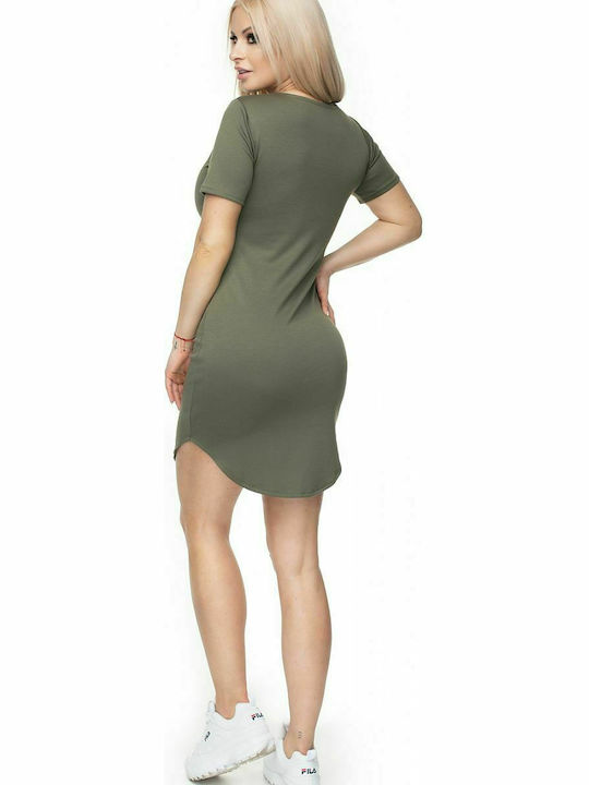 PeeKaBoo Summer Mini Dress Green