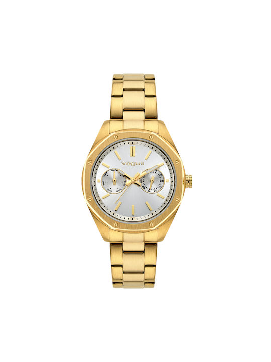 Vogue Portofino Watch Chronograph with Gold Metal Bracelet