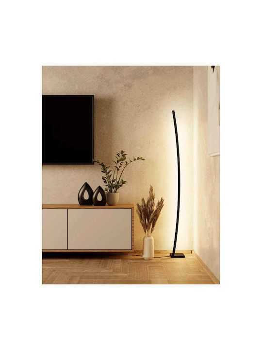 Eglo Picacha LED Floor Lamp H162.5xW15cm. with Warm White Light 3500lm Black