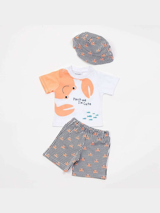 Trax Kids Set with Shorts Summer 3pcs White