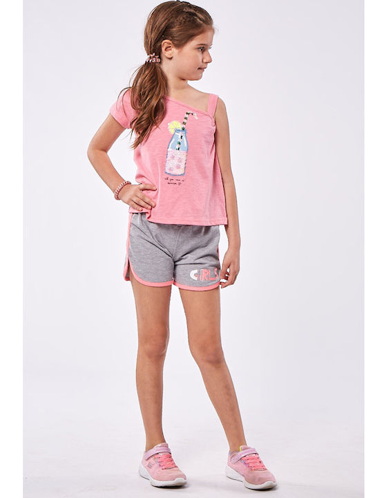Evita Kids Clothing Set with Shorts Pink 2 Pieces