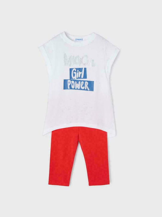 Mayoral Kinder Set mit Leggings Sommer 2Stück Rot