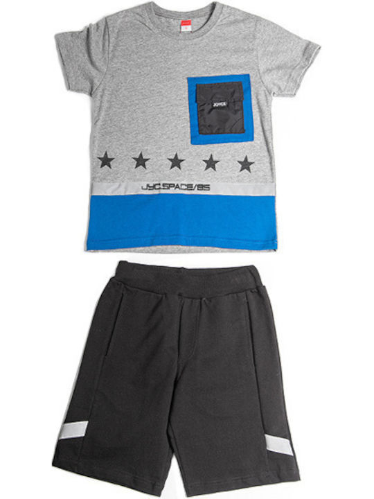 Joyce Kids Set with Shorts Summer 2pcs Gray