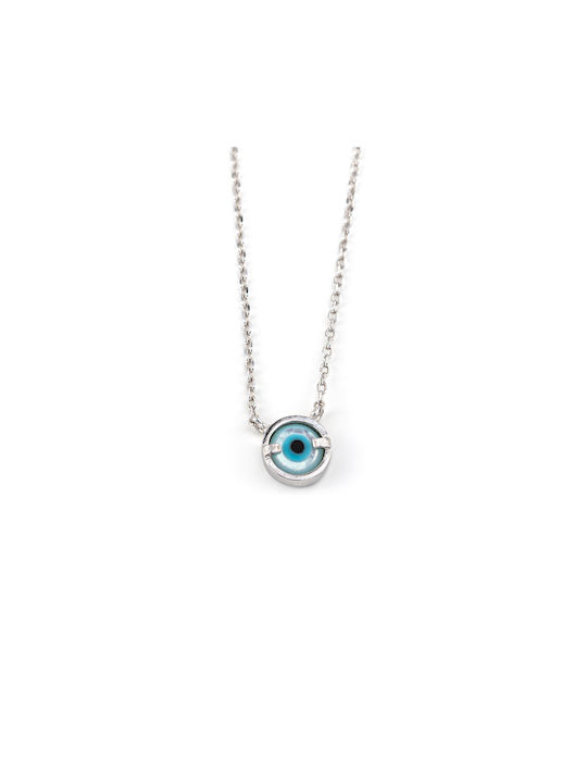 Halskette Amulett Auge aus Silber