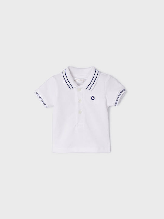 Mayoral Kids Polo Short Sleeve White