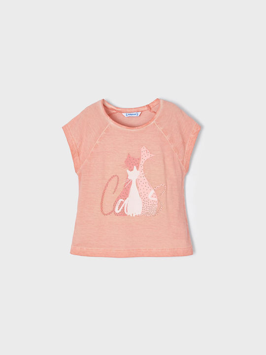 Mayoral Kids Blouse Short Sleeve Orange