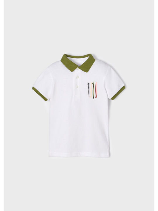 Mayoral Kids Polo Short Sleeve White