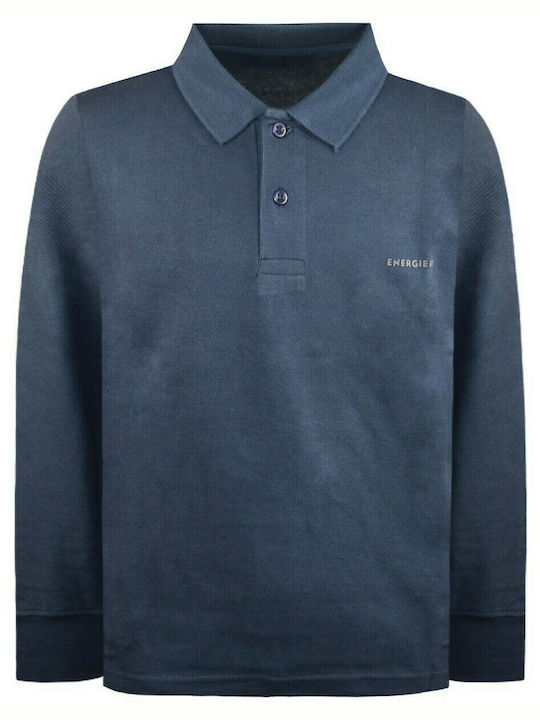 Energiers Kids Polo Long Sleeve Blue