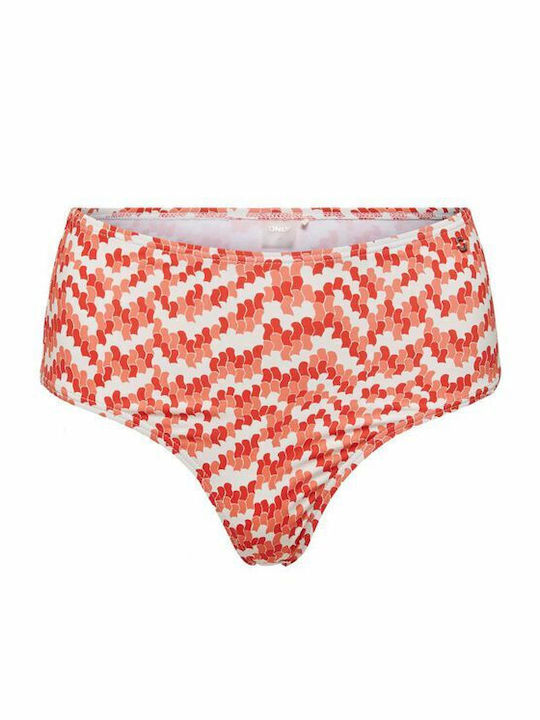 Amalie Bikini Slip High Waist Orange/Camellia