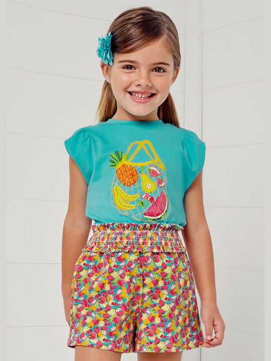 Mayoral Kids Blouse Sleeveless Turquoise