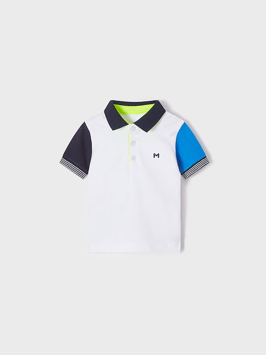 Mayoral Kids Polo Short Sleeve White