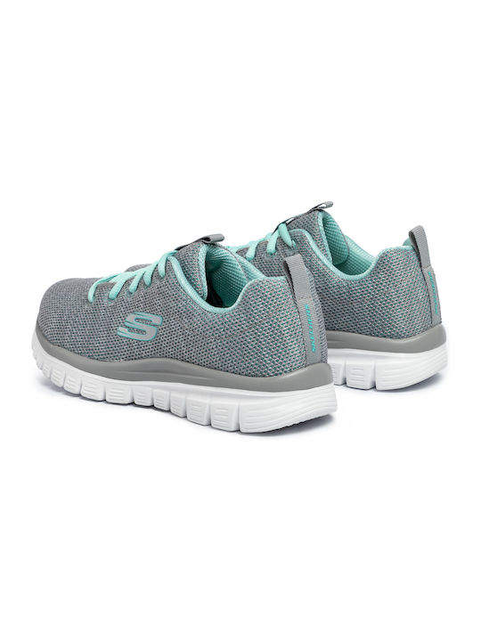 Graceful Twisted Fortune Sport Shoes Running Gray