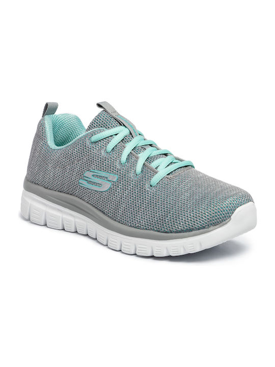 Graceful Twisted Fortune Sport Shoes Running Gray