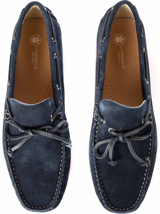 Drive Suede Ανδρικά Boat Shoes σε Μπλε Χρώμα