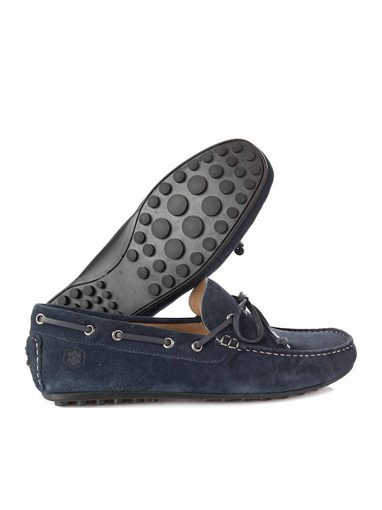 Drive Suede Ανδρικά Boat Shoes σε Μπλε Χρώμα