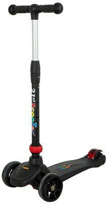 Baby Adventure Παιδικό Πατίνι 21st Τρίτροχο με Led Φωτισμό για 12 Μηνών Μαύρο