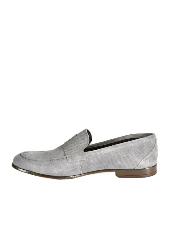 90-5380-9026 Wildleder Herren Mokassins in Grau Farbe