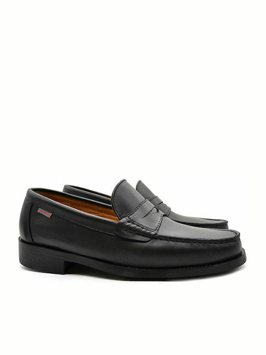 Δερμάτινα Ανδρικά Loafers σε Μαύρο Χρώμα