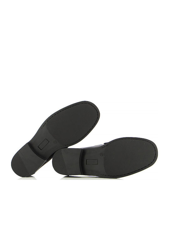 Δερμάτινα Ανδρικά Loafers σε Μαύρο Χρώμα