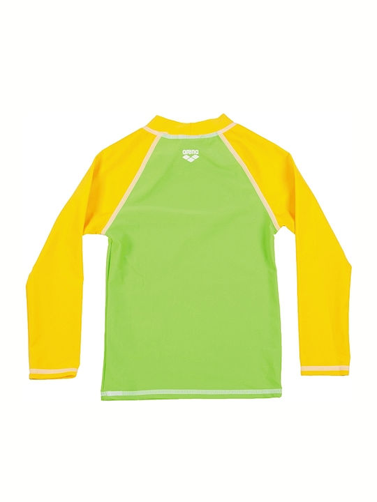 Arena Kids Swimwear UV Long Sleeve Shirt Green