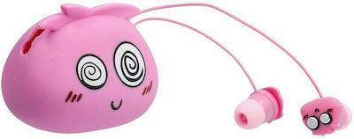 Jellie Monster Deman YLFS-01 In-ear Handsfree με Βύσμα 3.5mm Ροζ