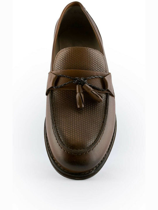 Gale Men's Leather Loafers Tabac Brown