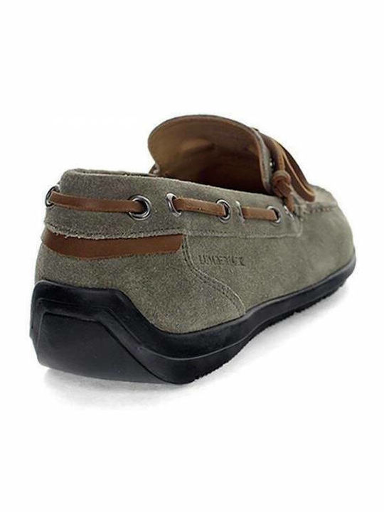 Leman Suede Ανδρικά Μοκασίνια σε Γκρι Χρώμα