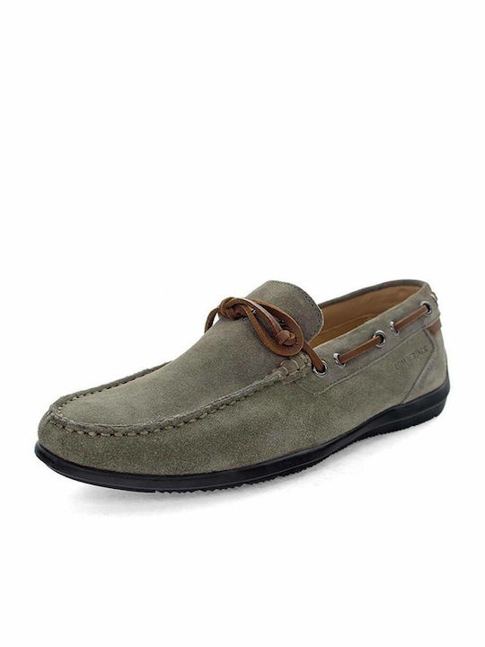 Leman Suede Ανδρικά Μοκασίνια σε Γκρι Χρώμα