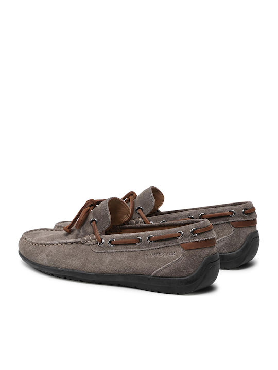 Leman Suede Ανδρικά Μοκασίνια σε Γκρι Χρώμα