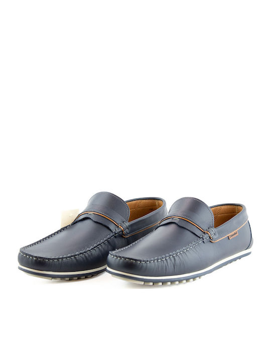 Men's Leather Loafers Blue