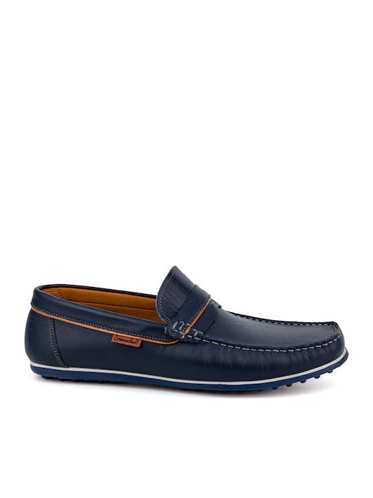 Men's Leather Loafers Blue