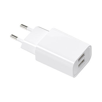 Xipin Φορτιστής με 2 Θύρες USB-A και Καλώδιο Lightning Λευκός (EU-10T)