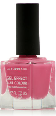 Korres Gel Effect Gloss Βερνίκι Νυχιών Μακράς Διαρκείας Ροζ 20 Pink Parfait Rose 11ml