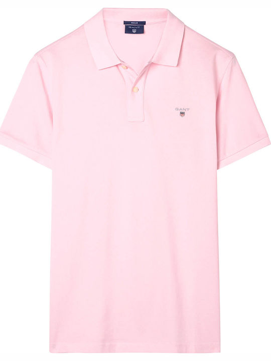 Gant Herren Kurzarmshirt Polo Rosa