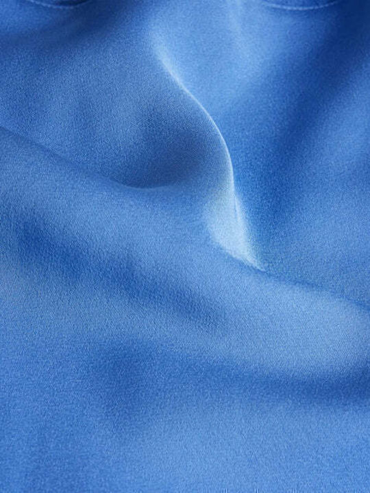 Summer Midi Dress for Wedding Christening Blue