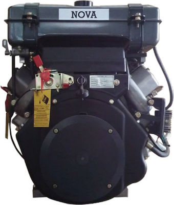 Nova LD178F Diesel Engine 306cc 7hp Maximum Revolutions 3000rpm with Keyway and Starter