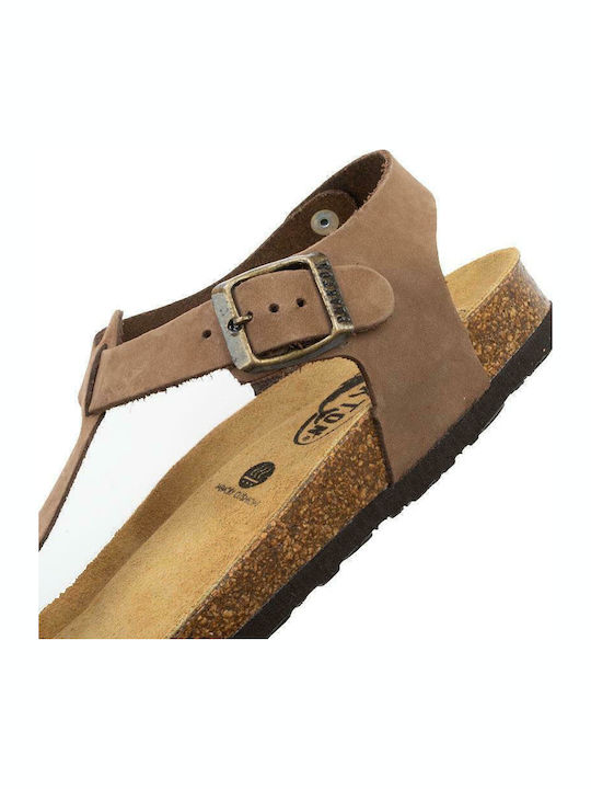 Bali Leather Women's Flat Sandals Anatomic Castagna