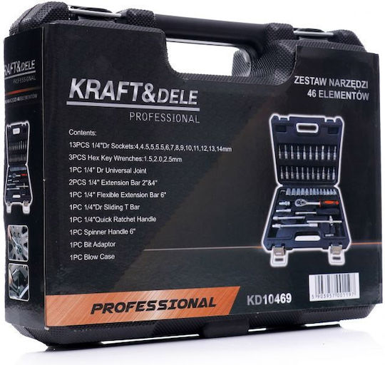 Kraft & Dele Tool Case with 46 Tools