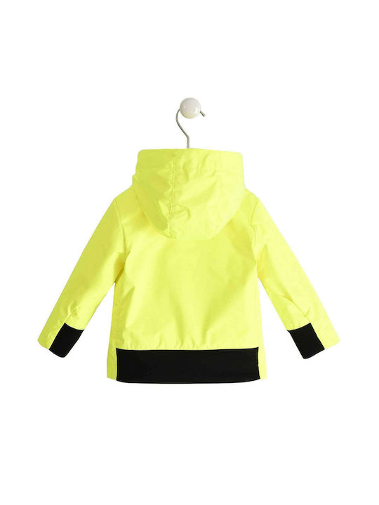 iDO Waterproof Kids Casual Jacket short Hooded Yellow