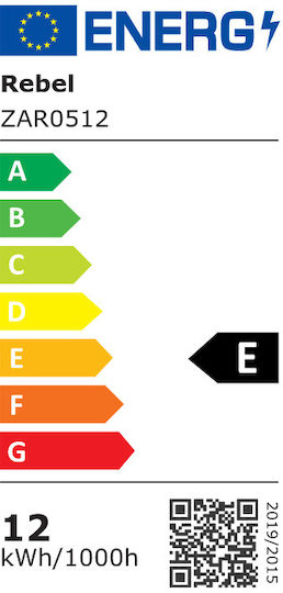 Rebel LED Bulb 12W for Socket E27 and Shape A60 Natural White 1500lm