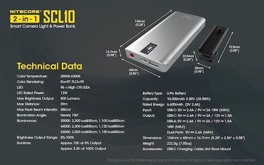 NiteCore Scl10 Стойка за фенер за SCL10