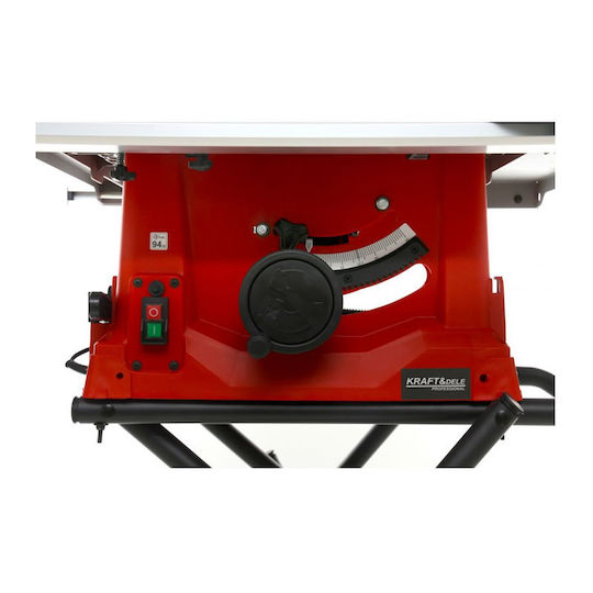 Kraft & Dele KD3152 Δισκοπρίονο Πάγκου με Ισχύ 2800W, Δίσκο Κοπής Διαμέτρου 250mm & Ταχύτητα Κοπής 5000rpm