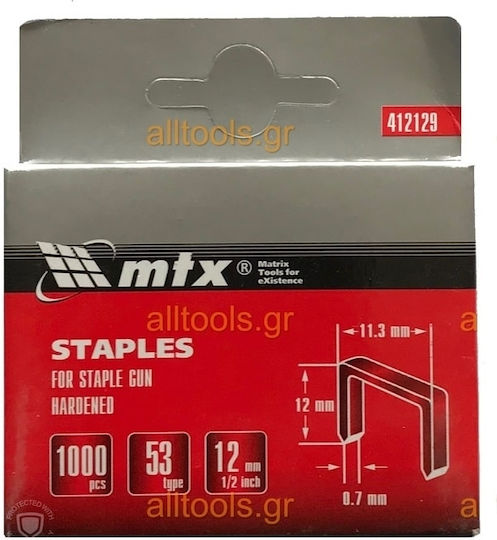 MTX 72311512 Staples Type 530 12,0 mm 1000pcs