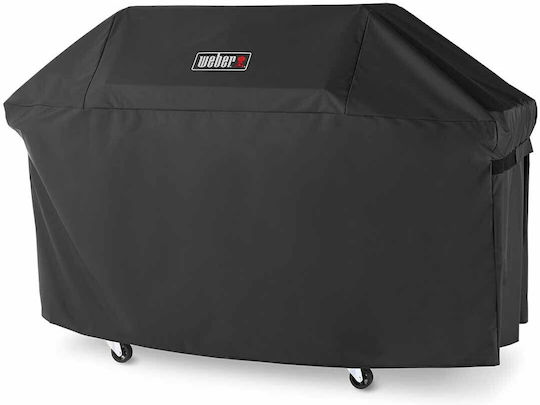 Weber Premium Κάλυμμα Ψησταριάς Μαύρο από Πολυεστέρα με Προστασία UV 179.8x65x110εκ.