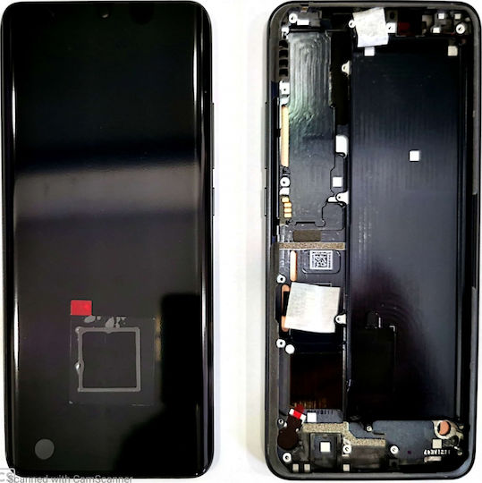 Xiaomi Screen Mi Note10 with Touch Mechanism and Frame for Mi Note 10 Pro (Black)