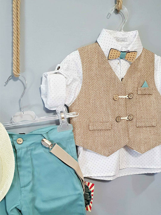 Carousel Costum De Botez Turcoaz 6 Bucăți